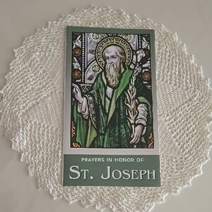 St. Joseph Prayer Card Trifold Novena Thanksgiving Prayer To